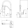 Смеситель для кухни с подключением к фильтру LEMARK BRONX LM3761BL